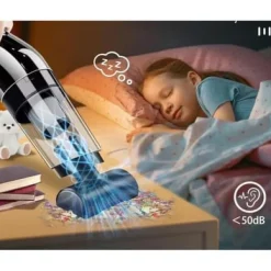 Lollanda Sladdlös Handdammsugare 10000Pa, Trådlös Hålsugare - Mini Dammsugare för Hem och Bil