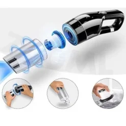 Lollanda Sladdlös Handdammsugare 10000Pa, Trådlös Hålsugare - Mini Dammsugare för Hem och Bil