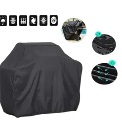 Grillar-Lollanda Överdrag till trädgårdsgrill, Vattentät Grillöverdrag , Oxford Vattentätt, UV-skydd Grillskydd 145 x 61 x 117cm
