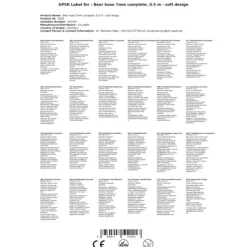 Ölkranar-Ölslang 7mm helt färdig, 0,5 m - mjuk version