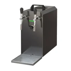 Öltapp - STREAM 50 ölväska, genomströmningskylare, 2-rads torrkylare, upp till 55 liter / h - SVART UTGÅNG, KEG:Type D, KEG 2:Type M