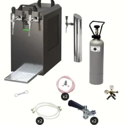 Ölkranar-Öltapp - STREAM 80 ölväska, genomströmningskylare, 2-rads torrkylare, KEG:Type M, KEG 2:Type A