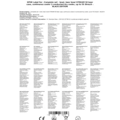 Öltapp - STREAM 50 ölväska, genomströmningskylare, 2-rads torrkylare, upp till 55 liter / h - SVART UTGÅNG, KEG:utan, KEG 2:NC Adapter