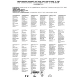 Öltapp - STREAM 50 ölväska, genomströmningskylare, 2-rads torrkylare, upp till 55 liter / h - SVART UTGÅNG, KEG:Type G, KEG 2:KeyKeg