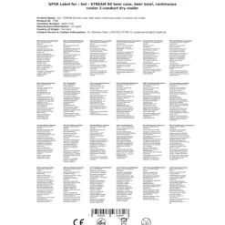 Ölkranar-Öltapp - STREAM 80 ölväska, genomströmningskylare, 2-rads torrkylare, KEG:5 liters adapter, KEG 2:utan