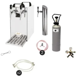 Ölkranar-Öltapp- kontakt 40 2-sidigt torrkylare, kontinuerlig kylare 50 liter / h, inkl. Dispenserspelare, Green Line, KEG:5 liters adapter, KEG 2:NC Adapter | CDON