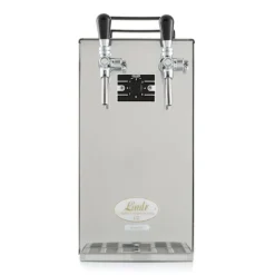 Ölkranar-öltapp Kontakt 40/K 2-linjers torrkylningsenhet av rostfritt stål, 50 liter/h, med membranpump, Green Line, KEG:Type M, KEG 2:Type G