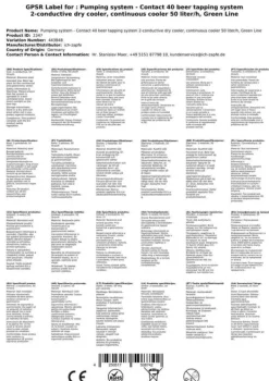 Ölkranar-Öltapp, öldispenser, ölmaskin, ölautomat, ölkylare, öltappingssystem - Kontakt 40 2-rads torrkylare, flödeskylare 50 liter/h, Green Line