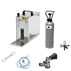 Öltapp, Öltappingssystem, PYGMY 25, en linje torr kylare, 35 liter/h -Bierkoffer, waterchiller, Green Line, KEG:NC Adapter