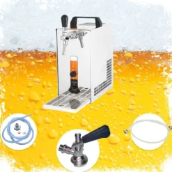 Öltapp ,PYGMY 20/K, med membranpump en linje torr kylanordning gjord av rostfritt stål, 25 liter/h, Green Line, KEG:5 liters adapter