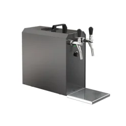 Öltapp STREAM 50K med luftpump, ölväska, genomströmningskylare 2-radig torr svalare, upp till 55 liter / h, KEG:5 liters adapter, KEG 2:KeyKeg