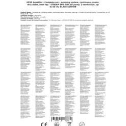 Ölkranar-Öltapp STREAM 50K med luftpump, ölväska, genomströmningskylare 2-radig torr svalare, upp till 55 liter / h - SVART UTGÅNG