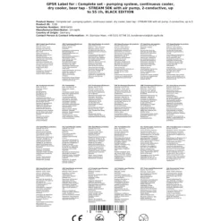 Öltapp STREAM 50K med luftpump, ölväska, genomströmningskylare 2-radig torr svalare, upp till 55 liter / h - SVART UTGÅNG, KEG 2:Type A, KEG:KeyKeg