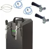 Ölkranar-Öltapp STREAM 50K med luftpump ölkorg, flödeskylare 2-ledare torrkylare, upp till 55 liter/h - BLACK EDITION, KEG 2:5 liters adapter, KEG:KeyKeg