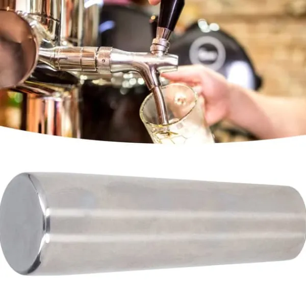 Öltappshandtag i rostfritt stål, spegelblankt utseende, rostbeständigt, 2,6 tum, ölmaskinshandtag, 3/8 tum