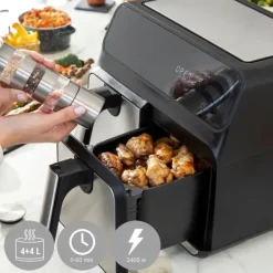 Fritöser-Luftfritös - InnovaGoods - 8L - Modern design - Variabel temperatur - 100 recept