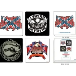 Glasunderlägg-Lynyrd Skynyrd Coaster Set: Mixed