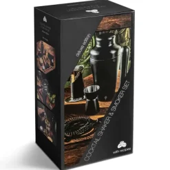 Lyxigt 2-i-1-bartenderkit för att tillaga frinks och röka whisky