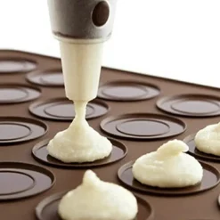 Macaron Kakform i Silikon / Form - 48 platser