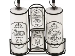 Olje- & Vinägerbehållare-Maestro Paris Maison kryddset MR20030-04S