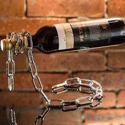 Vinflaskhållare-Magisk kedja flaskhållare