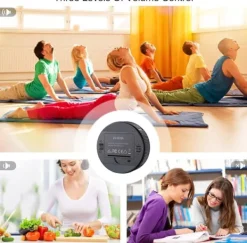 Magnetisk Digital KöksTimer - Stort LED-display, Nedräkning - Till Matlagning/Bakning/Klassrum (Svart)