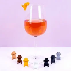 Vinglashängen-MAGS, SÄTT SIGNALER FÖR DRICKAR KATT 8 BITAR, KÖKSTILLBEHÖR