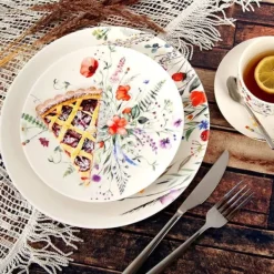 MAKI desserttallrik i porslin 20,5 cm