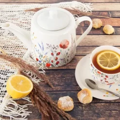 Kaffe- & Tekannor-MAKI kaffe- och tekanna i porslin 1 l