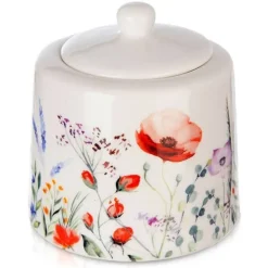 Serveringsfat & Skålar-Maki Porslin Sockerskål Sockerskål Sockerbehållare med lock