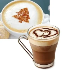 Mat- & Dryckesschabloner-Mallar / Stenciler Cappuccino 16 st