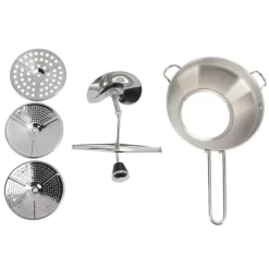 Matkvarnar-Manuell matkvarn i rostfritt stål för mosning av sylt, grönsaker, frukt, potatis och vitlök