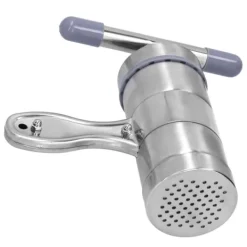 Pastamaskiner-Manuell nudelpress i rostfritt stål med pastapress och 5 formhuvuden för kök