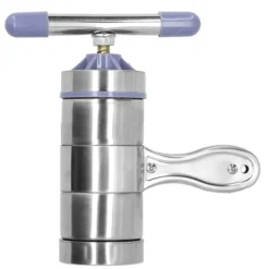 Pastamaskiner-Manuell nudelpress i rostfritt stål med pastapress och 5 formhuvuden för kök