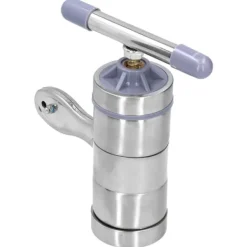 Pastamaskiner-Manuell nudelpress i rostfritt stål med pastapress och 5 formhuvuden för kök