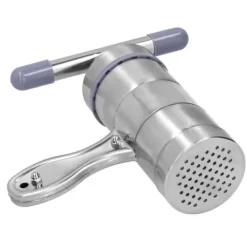 Pastamaskiner-Manuell nudelpress i rostfritt stål med pastapress och 5 formhuvuden för kök