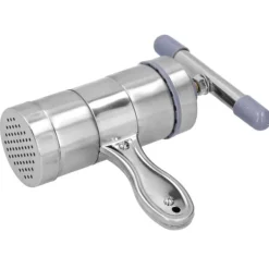 Pastamaskiner-Manuell nudelpress i rostfritt stål med pastapress och 5 formhuvuden för kök