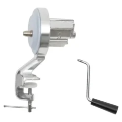 Pastamaskiner-Manuell Pastamaskin, Hållbar Aluminiumkonstruktion, Ergonomiskt Handtag,110V, Silver