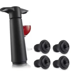 Manuell vinpumps TD® med 4 vinproppar vakuumpump för vin vakuumpump för vin för förvaring av rödvin