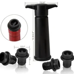 Manuell vinpumps TD® med 4 vinproppar vakuumpump för vin vakuumpump för vin för förvaring av rödvin