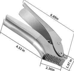 Vitlökspressar-Manuell Vitlökspress i Rostfritt Stål