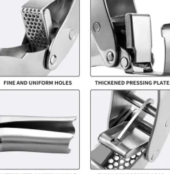 Vitlökspressar-Manuell Vitlökspress i Rostfritt Stål