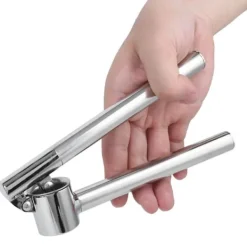 Vitlökspressar-Manuell vitlökspress i rostfritt stål Köttfärspress Hushållsredskap