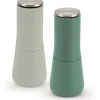 Joseph Joseph Manuella Peppar- och Saltkvarnar - - Milltop - Justerbar Keramik - Grön - 2 stycken