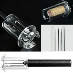 Drinkshakers & Drinkverktyg-Manuellt lufttryck Rödvin flasköppnare Nåltyp Vinflaska korkborttagare