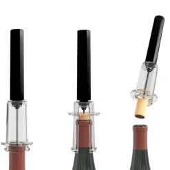 Drinkshakers & Drinkverktyg-Manuellt lufttryck Rödvin flasköppnare Nåltyp Vinflaska korkborttagare