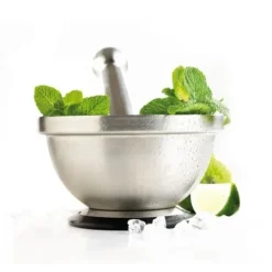 Mastrad Mortlar & Mortelstötar-Mortel och mortelstöt i rostfritt stål F28050