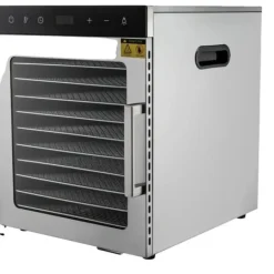 Matavtorkare, 10 brickor, justerbar temperatur,Silver