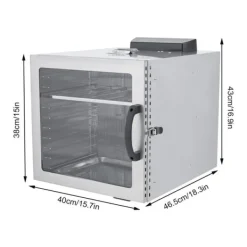 Matavtorkare, 10-lagers kapacitet, rostfri stål konstruktion,Ljusgrå