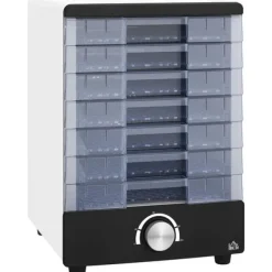 Torkugnar-Matdehydrator / Frukttork - 350 W - 7 brickor - Justerbar temperatur